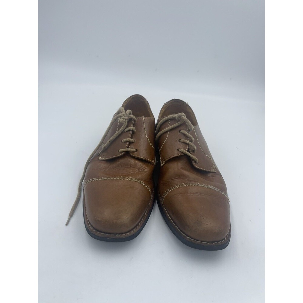 Men’s Sandro Moscoloni 17305 Tan Oxford Dress Shoes Size 9.5 EEE